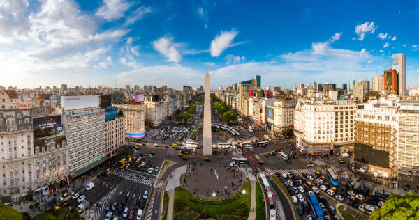 Buenos Aires Skyline Aerial View