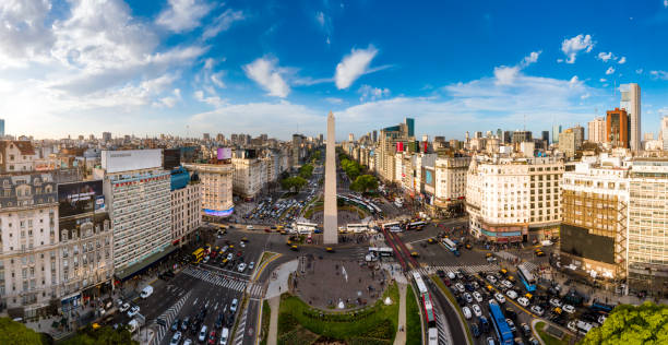 Buenos Aires Skyline Aerial View